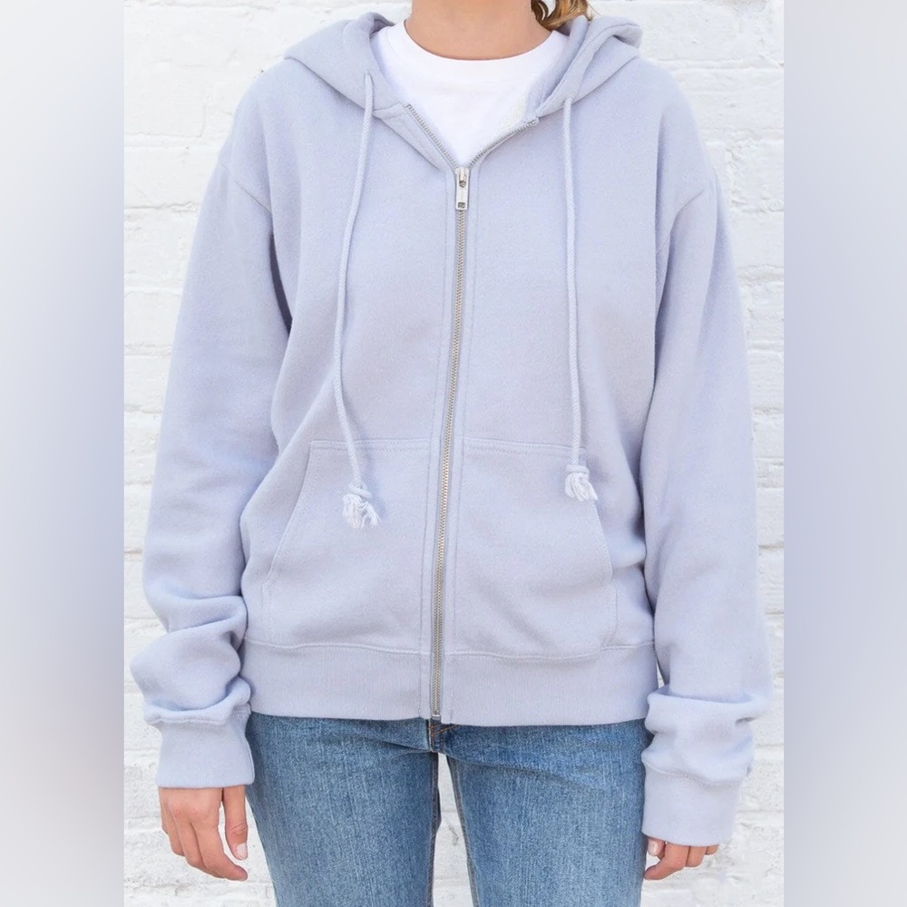 Brandy Melville Christy Hoodie One Size light periwinkle color